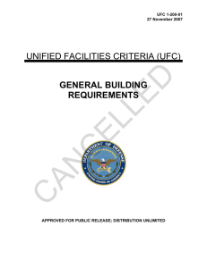 CANCELLED  UNIFIED FACILITIES CRITERIA (UFC) GENERAL BUILDING