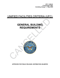 CANCELLED  UNIFIED FACILITIES CRITERIA (UFC) GENERAL BUILDING