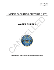 CANCELLED  UNIFIED FACILITIES CRITERIA (UFC) WATER SUPPLY