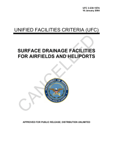 CANCELLED  UNIFIED FACILITIES CRITERIA (UFC) SURFACE DRAINAGE FACILITIES