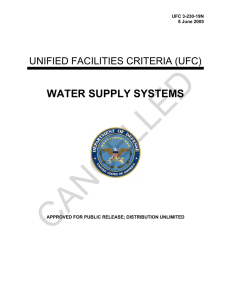 CANCELLED WATER SUPPLY SYSTEMS  UNIFIED FACILITIES CRITERIA (UFC)