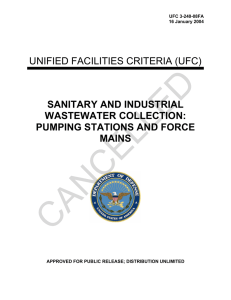 CANCELLED  UNIFIED FACILITIES CRITERIA (UFC) SANITARY AND INDUSTRIAL