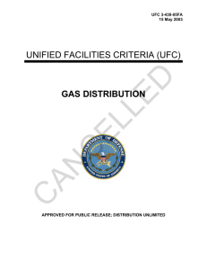 CANCELLED  UNIFIED FACILITIES CRITERIA (UFC) GAS DISTRIBUTION