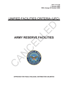 CANCELLED UNIFIED FACILITIES CRITERIA (UFC)  ARMY RESERVE FACILITIES