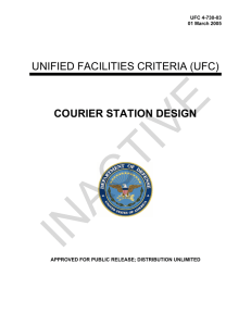 INACTIVE  UNIFIED FACILITIES CRITERIA (UFC) COURIER STATION DESIGN
