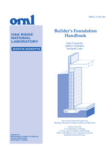 Builder’s Foundation Handbook OAK RIDGE NATIONAL