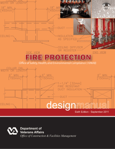 FIRE PROTECTION DESIGN MANUAL Department of
