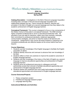Phd thesis second language acquisition