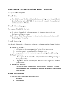 Environmental Engineering Students’ Society Constitution