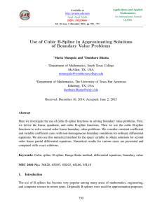 Use of Cubic B-Spline in Approximating Solutions of Boundary Value Problems