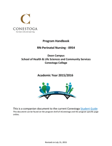 Program Handbook RN-Perinatal Nursing - 0954 Academic Year 2015/2016
