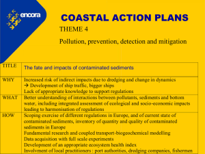 COASTAL ACTION PLANS THEME 4 Pollution, prevention, detection and mitigation