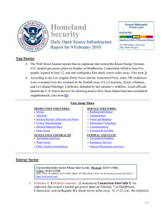 Homeland Security Daily Open Source Infrastructure Report for 9 February 2010