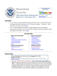 Homeland Security Daily Open Source Infrastructure Report for 21 December 2010