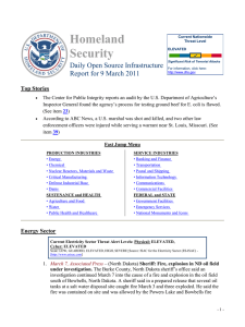 Homeland Security Daily Open Source Infrastructure Report for 9 March 2011