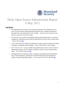 Daily Open Source Infrastructure Report 8 May 2012 Top Stories