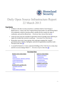 Daily Open Source Infrastructure Report 22 March 2013 Top Stories