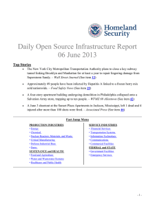 Daily Open Source Infrastructure Report 06 June 2013 Top Stories