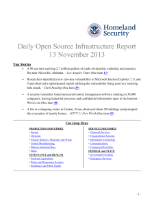 Daily Open Source Infrastructure Report 13 November 2013 Top Stories