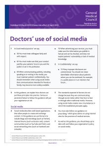 Doctors’ use of social media