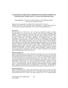 Characterization of Dioxin-like Compounds in Environmental Samples from In Vitro