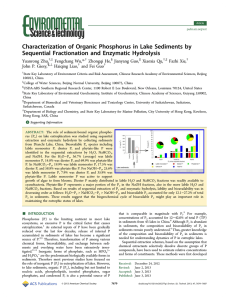 Characterization of Organic Phosphorus in Lake Sediments by