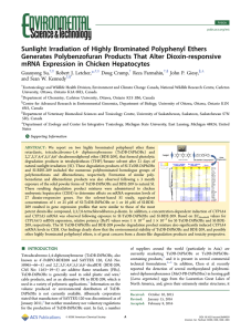 Sunlight Irradiation of Highly Brominated Polyphenyl Ethers