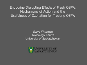 Endocrine Disrupting Effects of Fresh OSPW: Mechanisms of Action and the