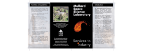 Mullard Space Facilities &amp; Capabilities Introduction