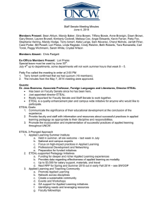 Staff Senate Meeting Minutes June 4, 2014