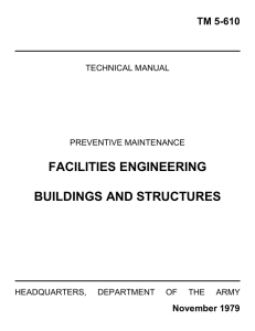FACILITIES ENGINEERING BUILDINGS AND STRUCTURES TM 5-610 November 1979