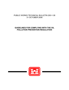 PUBLIC WORKS TECHNICAL BULLETIN 200-1-38 31 OCTOBER 2006 POLLUTION PREVENTION REGULATION
