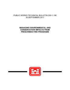 PUBLIC WORKS TECHNICAL BULLETIN 200-1-106 30 SEPTEMBER 2011 MANAGING ENVIRONMENTAL AND