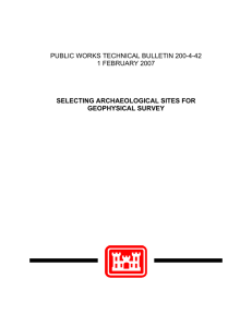 PUBLIC WORKS TECHNICAL BULLETIN 200-4-42 1 FEBRUARY 2007 SELECTING ARCHAEOLOGICAL SITES FOR