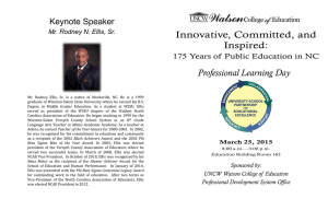 Innovative, Committed, and Inspired: Professional Learning Day