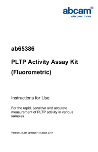 ab65386 PLTP Activity Assay Kit (Fluorometric) Instructions for Use
