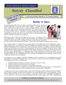 Strictly  Classified  Buddy to Boss the