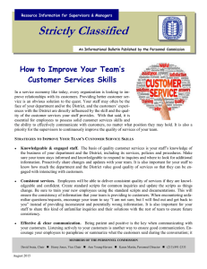 Strictly Classified  How to Improve Your Team’s Customer Services Skills
