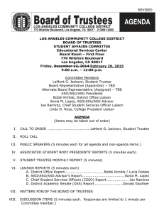 REVISED  LOS ANGELES COMMUNITY COLLEGE DISTRICT BOARD OF TRUSTEES