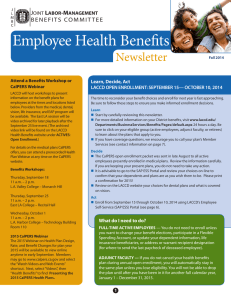 Employee Health Benefits Newsletter J