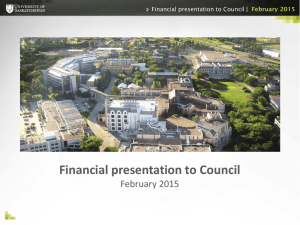 Financial presentation to Council February 2015 |