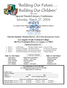 “Building Our Future…. Building Our Children” Saturday, March 27, 2004 Special Needs/Literacy Conference