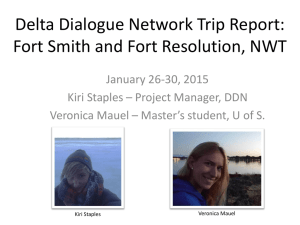 Delta Dialogue Network Trip Report: Fort Smith and Fort Resolution, NWT