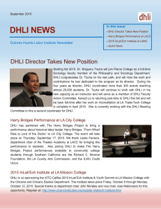DHLI NEWS Dolores Huerta Labor Institute Newsletter