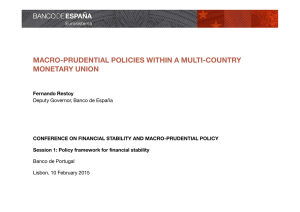 MACRO-PRUDENTIAL POLICIES WITHIN A MULTI-COUNTRY MONETARY UNION
