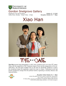 Xiao Han  Gordon Snelgrove Gallery