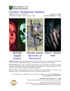 Gordon Snelgrove Gallery Michelle Mardee Xamin Paul C. Panko