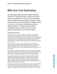 BIM and Cost Estimating