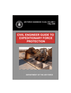 CIVIL ENGINEER GUIDE TO EXPEDITIONARY FORCE PROTECTION DEPARTMENT OF THE AIR FORCE