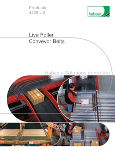 Live Roller Conveyor Belts Habasit–Solutions in motion Products
